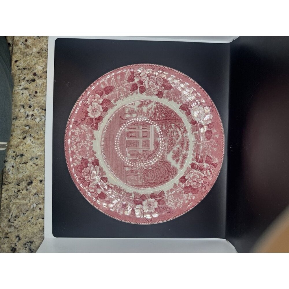 The hermitage home Of president andrew Jackson England Staffordshire Plate 10" - Picture 2 of 3